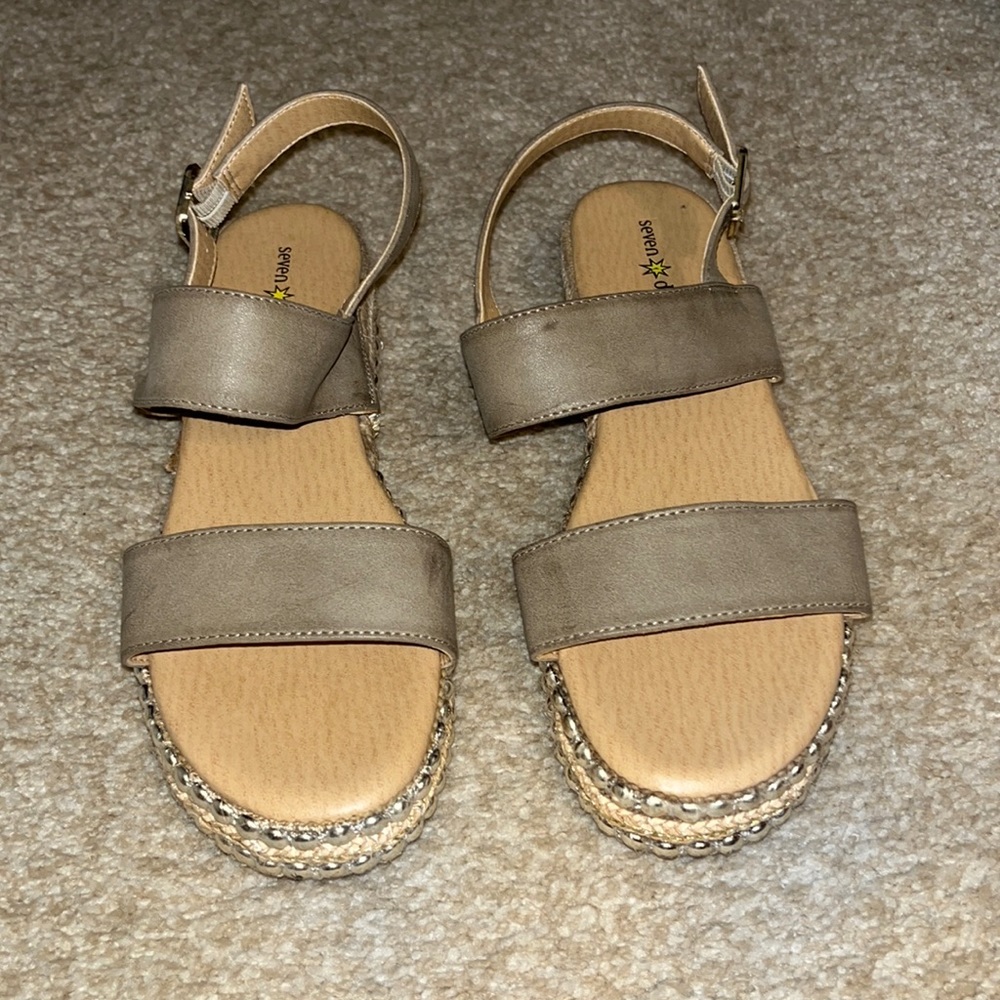 Gently used Seven Dials platform sandals